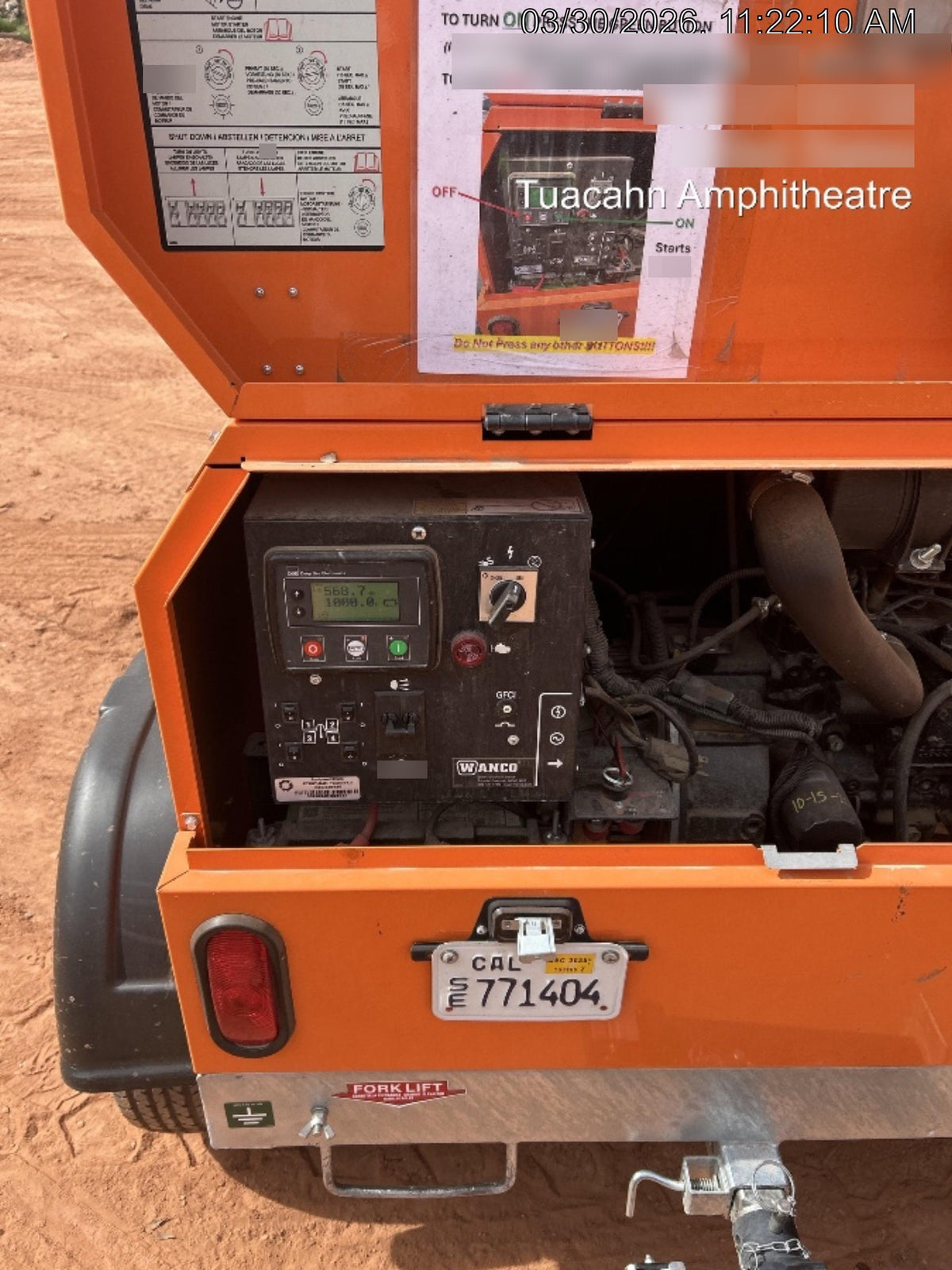 2024 Wanco WLTT-4MM4K Diesel, Deep Sea Controller, Shore Power Plug, Auto Start, (4) 350W LED Floodlights, 4kW Generator, 60 Gal Fuel Tank, 2" Ball, T3