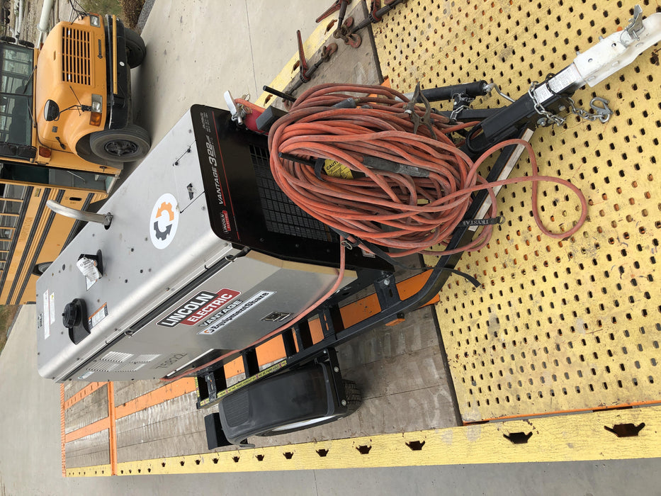 2020 Lincoln Electric Vantage 322 Welder Ready-Pak 3, w/ GPS & Decals (includes trailer, cable rack, fender light kit)