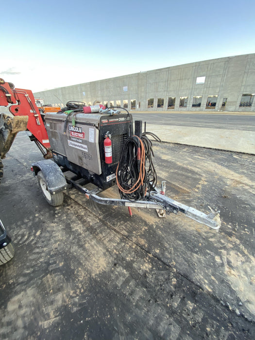 2019 Lincoln Electric Vantage 322 Welder Ready-Pak 3, Two wheel trailer, Fender and Light kit, Cable Rack