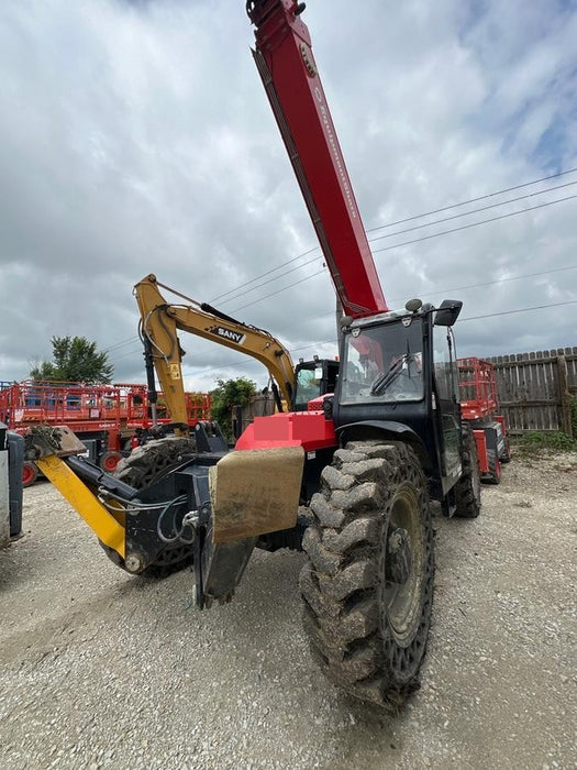 2019 Manitou MTA10055 Cab/Heat/Air, 120 HP, Solid Tires, Work Lights, Lift Hook, Auxiliary Hydraulics w/66" Carriage and 60" Forks