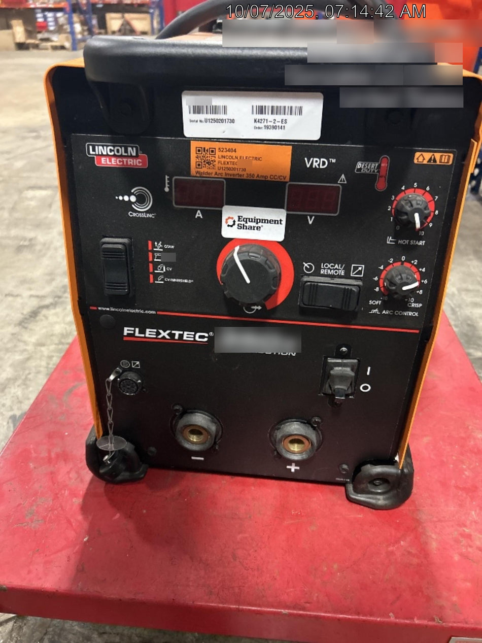2025 LINCOLN ELECTRIC FLEXTEC 350X