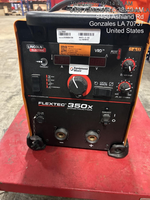 2025 LINCOLN ELECTRIC FLEXTEC 350X