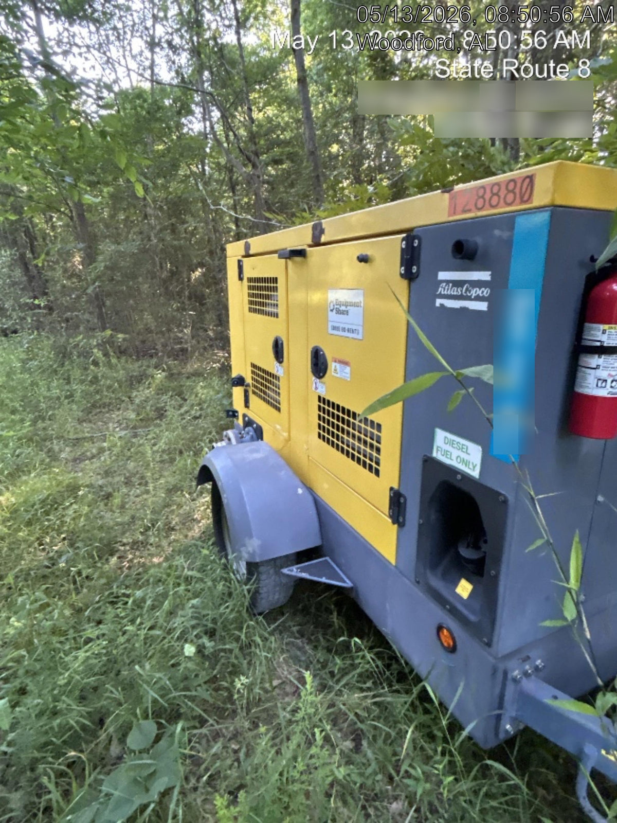 2020 ATLAS COPCO PAS 100 HF CS Enclosed