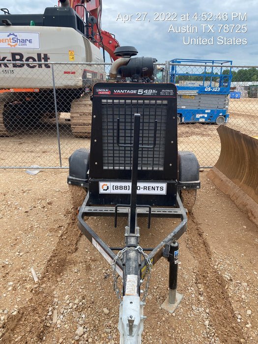 2021 Lincoln Electric Vantage 549X Ready Pak 3, ORANGE (includes trailer, cable rack, fender light kit)