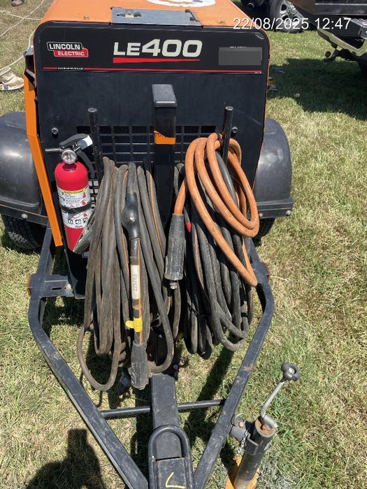 2022 Lincoln Electric LE400 Kubota V1505, Trlr, Cable Rack, Light Kit, ES Decals, T3