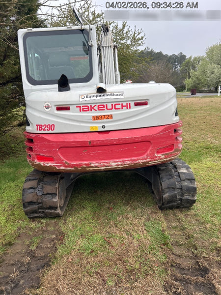 2020 Takeuchi TB290C Cab/Heat/Air, Rubber Tracks, Manual TAG QC