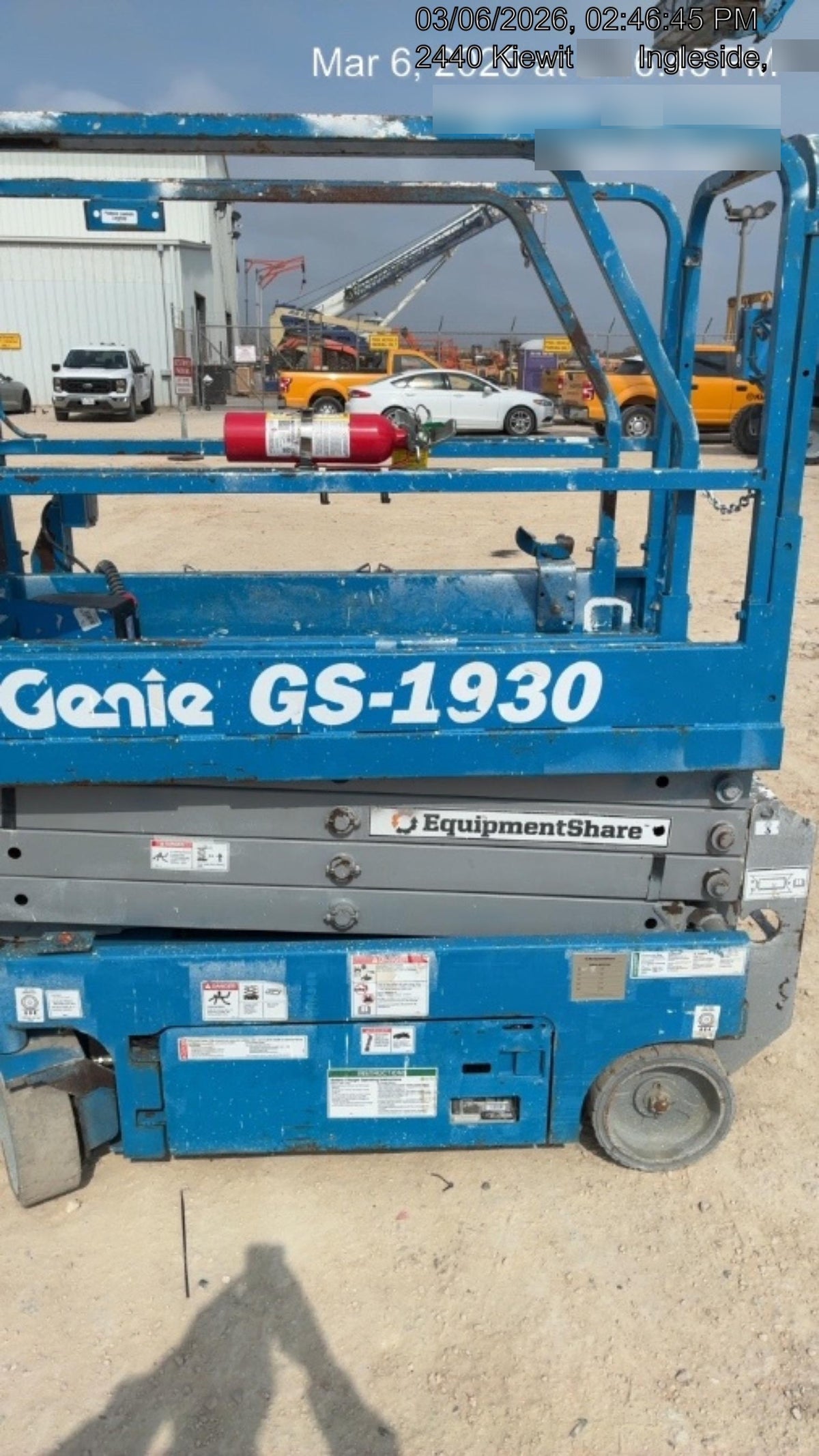 2017 Genie GS-1930 Genie GS-1930 Lift w/Fixed Rail and Chain Entry