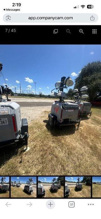 2018 Wacker Neuson LTV6L-MH Wacker Neuson LTV6L Mobile Light Tower w/Fuel Level Sensor Installed