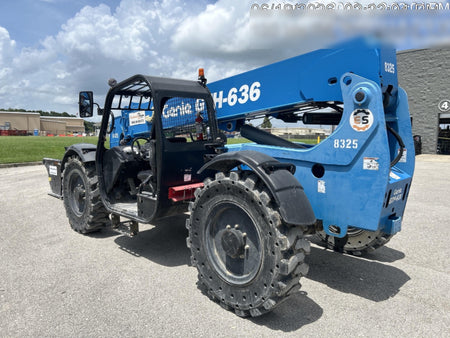 2018 Genie GTH-636 Genie GTH-636 w/Open ROPS, Solid Tires, Work Light/Beacon, 48" Carriage and Forks
