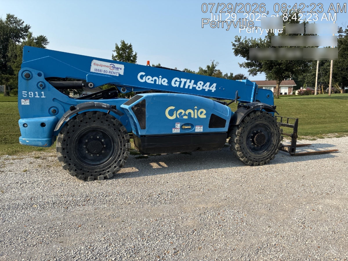 2017 Genie GTH-844 Genie GTH-844, Solid Tires, 60" carriage/forks, Open ROPS, Work Lights