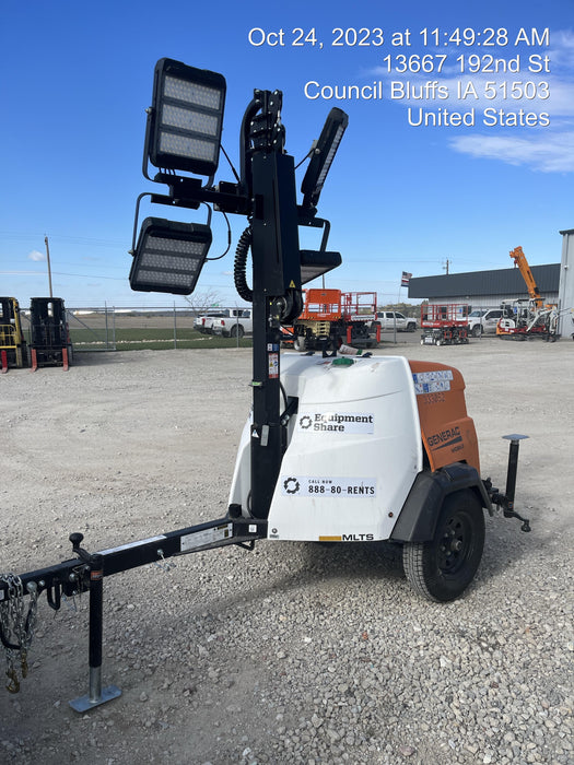 2023 Generac MLT2 Diesel, Flex Switch 120V Input, Powerzone Controller, (4) 320W LED Lights, 4kW Generator, 39.9 Gal Fuel Tank, 2" Ball, T3