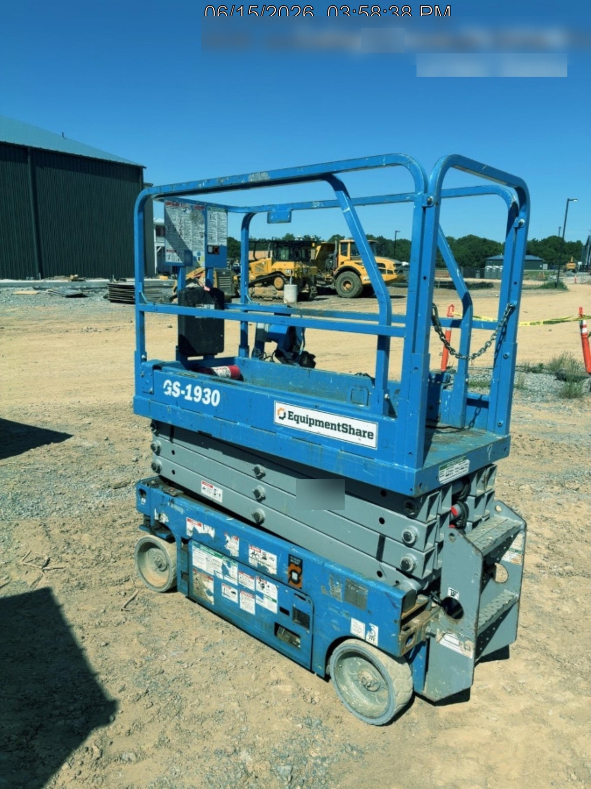 2019 Genie GS-1930 Fixed rails with chain Entry