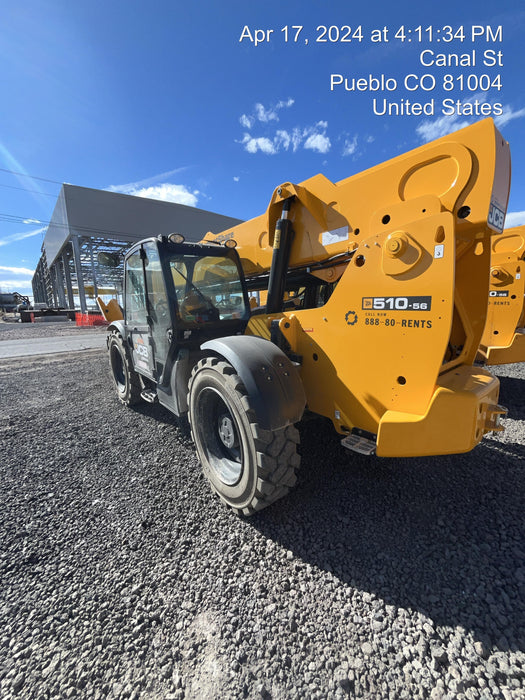 2024 JCB 512-56 74Hp Dsl, Cab/Heat/Air, FF Tires, LED WL, Bcn, L Hook, T3