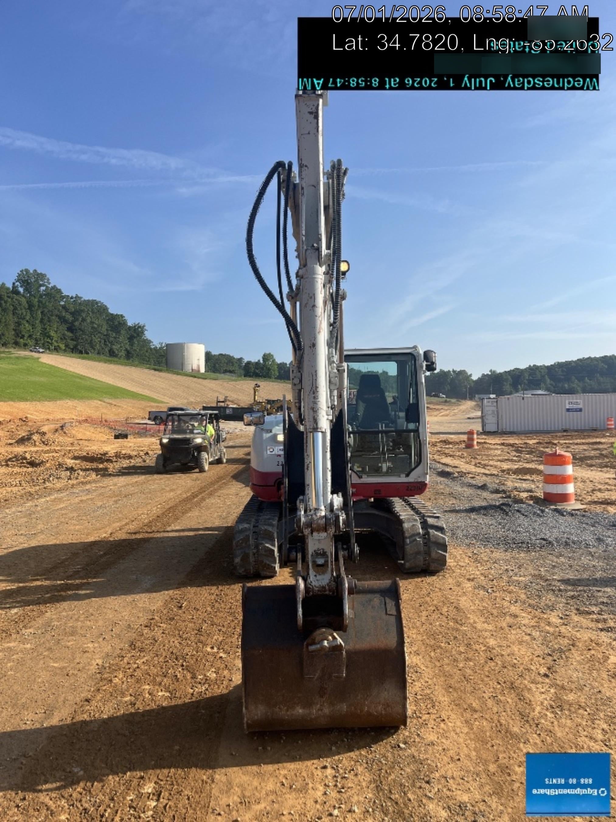 2019 Takeuchi TB290 Takeuchi TB290 Cab/Heat/AC w/Rubber Tracks, Auxiliary Hydraulics, Dozer Blade, Manual QC, 18/24/36" Buckets, Hydraulic Thumb Installed