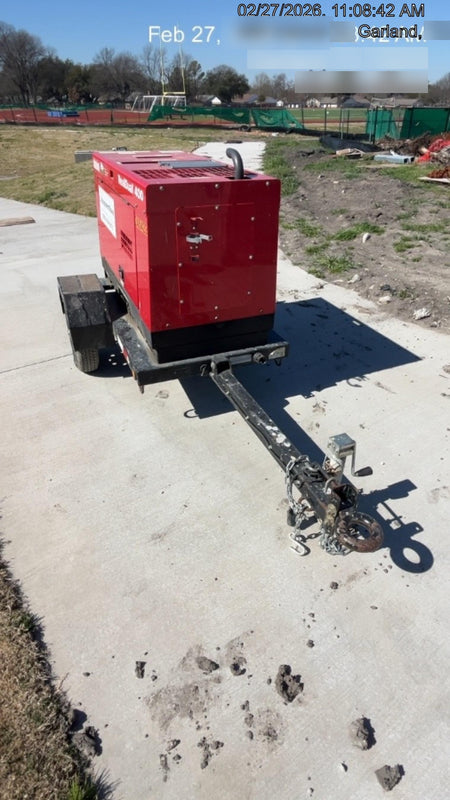 2022 Shindaiwa DGW400MDL Kubota D902 Engine, 23 HP, Dual Op Welder, Wire, Arc, Droop Stick, Tig, and CC Stick Functionality, Simulphase, 3 Phase and 1 Phase Gen Output, Single Axle NB Trlr, Slr Trckl Chrg 12V 12W, Fire Ext
