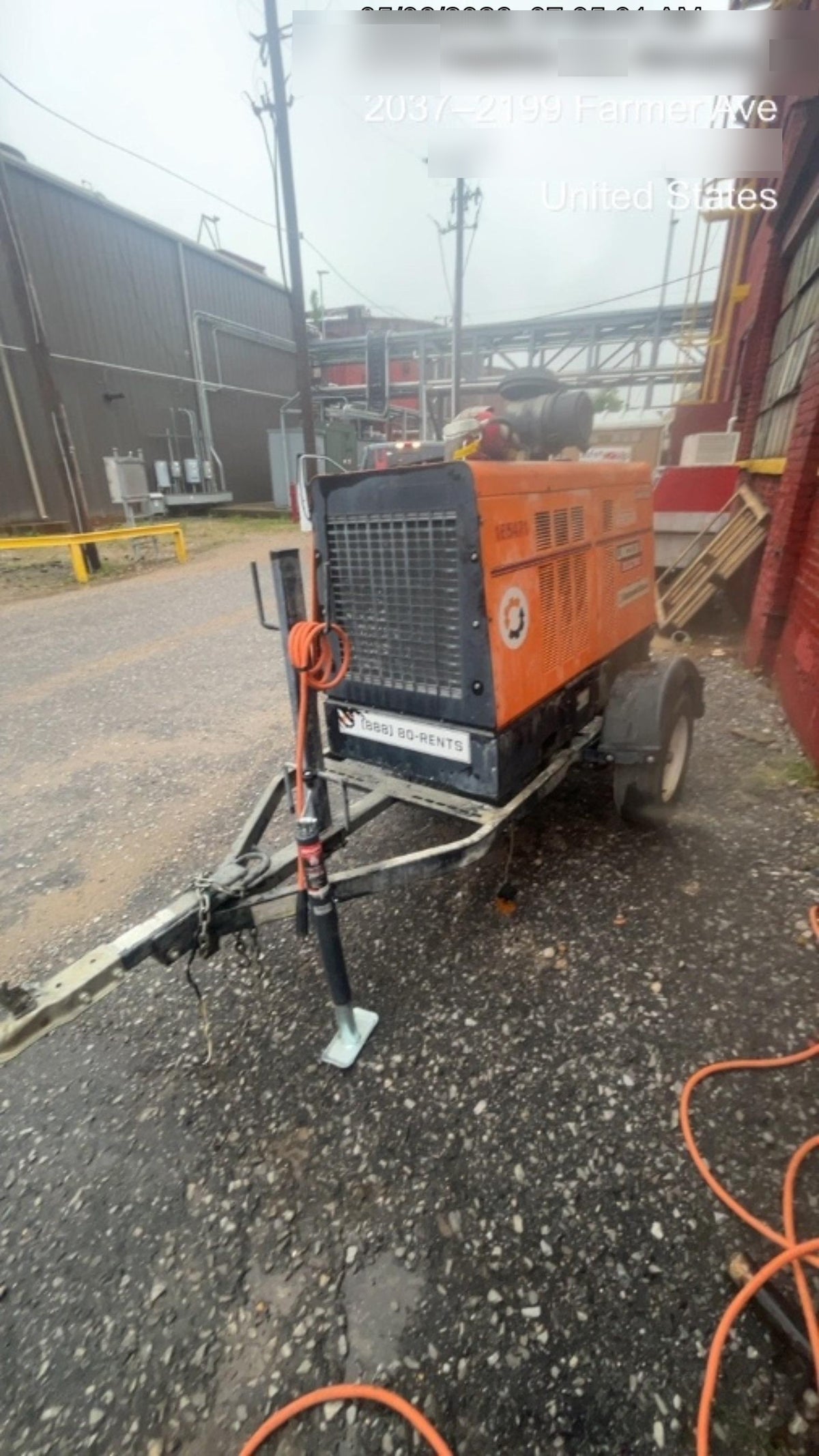 2021 Lincoln Electric Vantage 549X Ready Pak 3, ORANGE (includes trailer, cable rack, fender light kit)