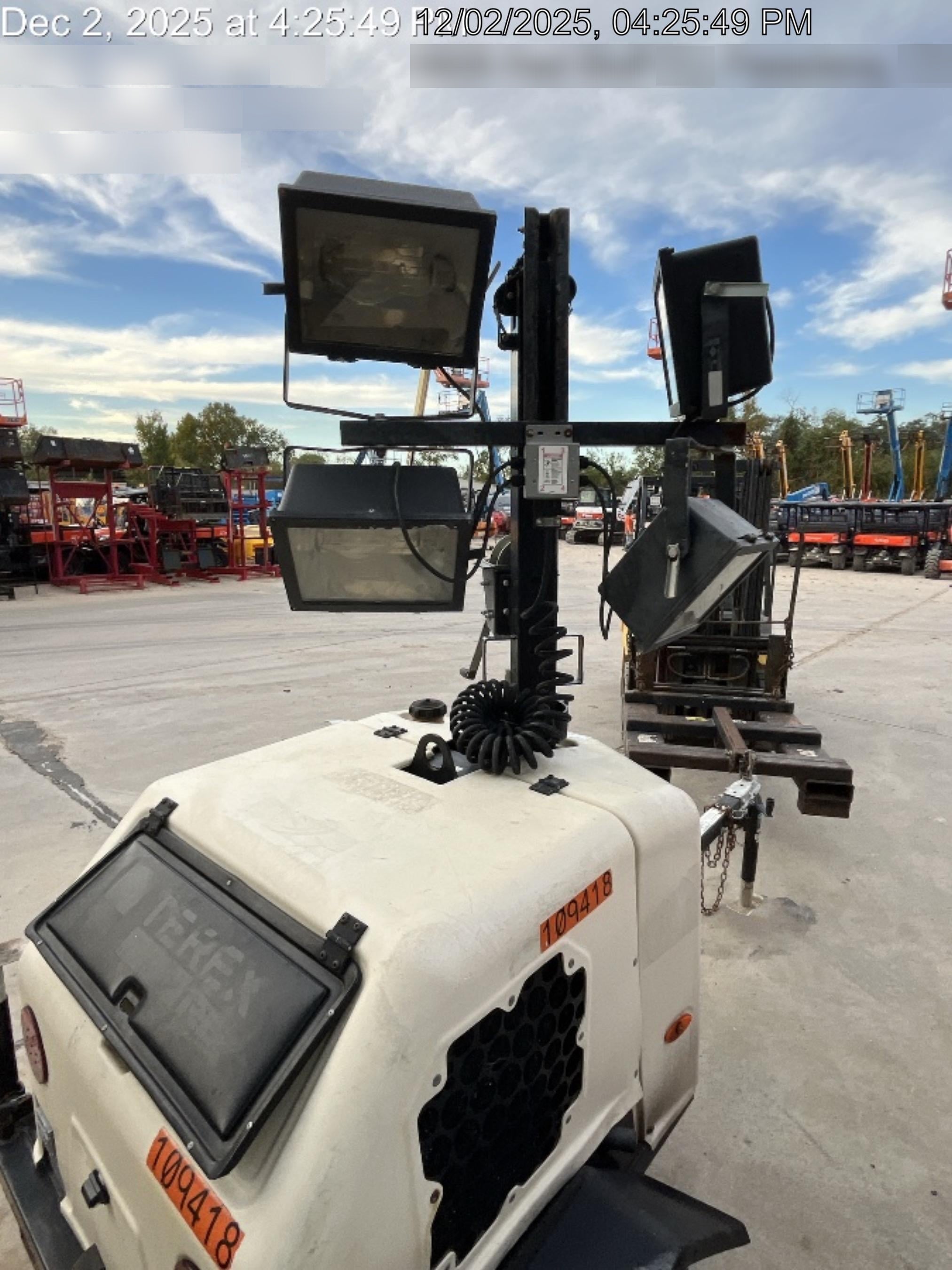 2020 Genie RL4 6kW Light Plant - Metal Halide