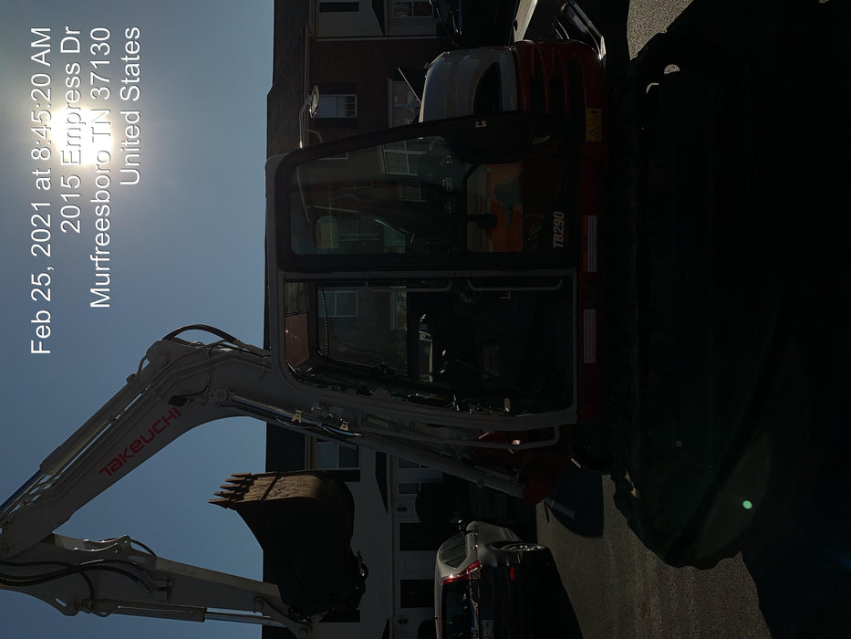2020 Takeuchi TB290C Cab/Heat/Air, Rubber Tracks, Manual TAG QC