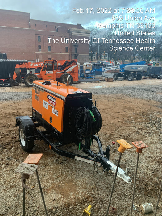 2021 Lincoln Electric Vantage 322 Vantage 322 Ready Pak 3 w/ Decals, ORANGE (includes trailer, cable rack, fender light kit) NO Telematics