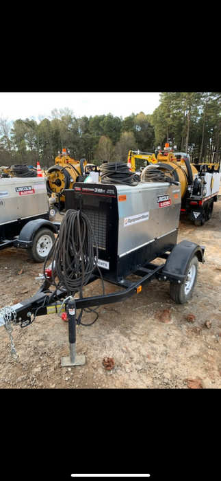 2019 Lincoln Electric Vantage 322 Ready-Pak 3, Two Wheel Trailer, Fender and Light Kit, Cable Rack