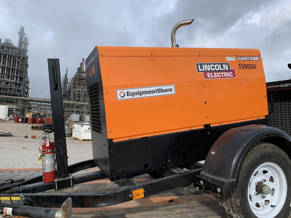 2021 Lincoln Electric Vantage 322 Vantage 322 Ready Pak 3 w/ Decals, ORANGE (includes trailer, cable rack, fender light kit) NO Telematics