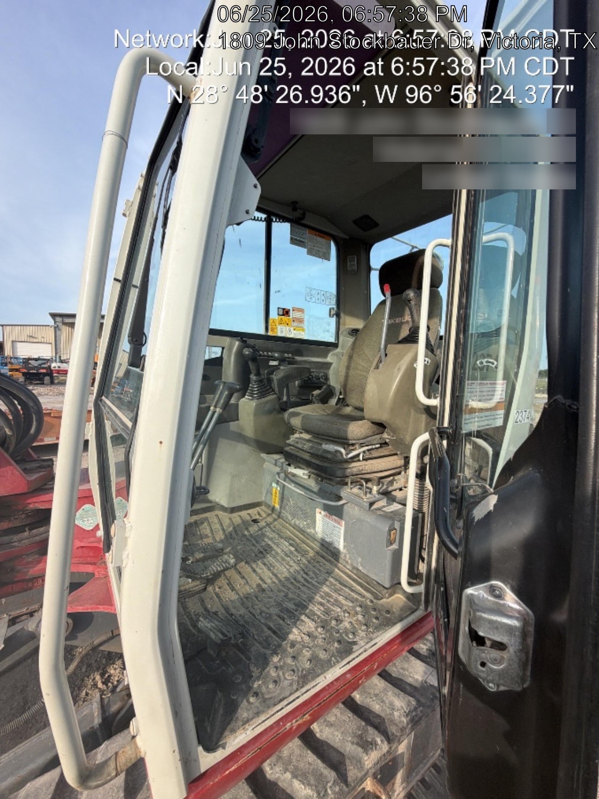 2019 Takeuchi TB290 Cab/Heat/AC w/Rubber Tracks, Auxiliary Hydraulics, Dozer Blade, Manual QC, 18/24/36" Buckets, Hydraulic Thumb Installed