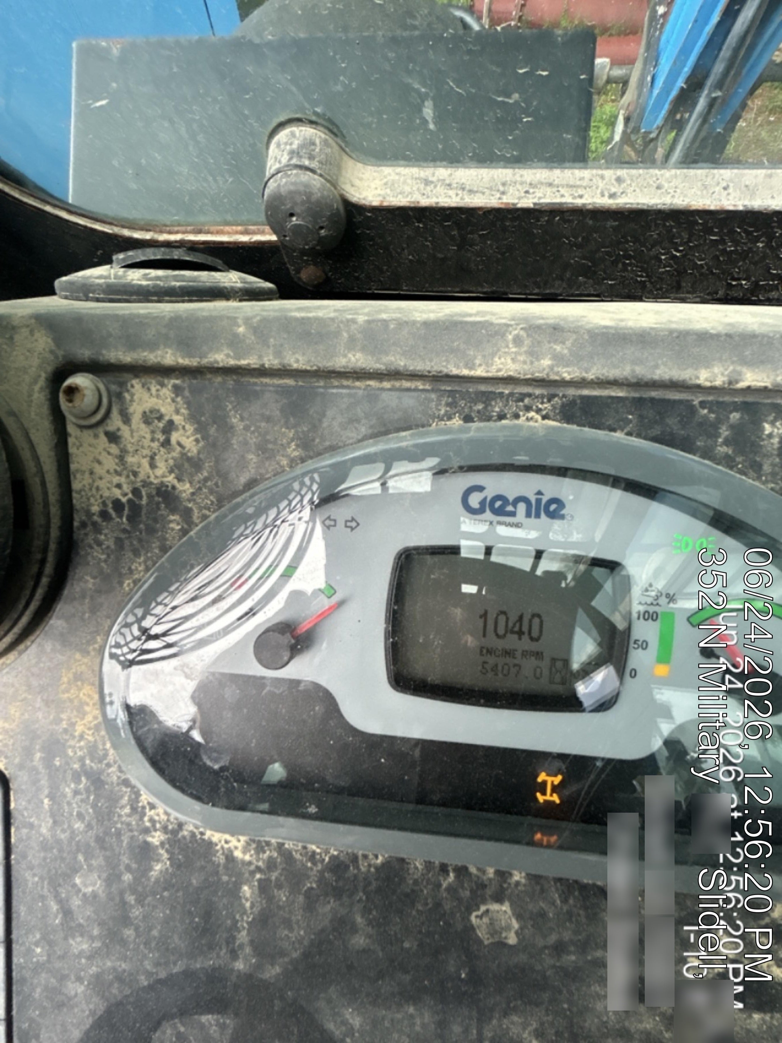 2017 Genie GTH-844 Genie GTH-844, Solid Tires, 60" carriage/forks, Full Cab, Work Lights