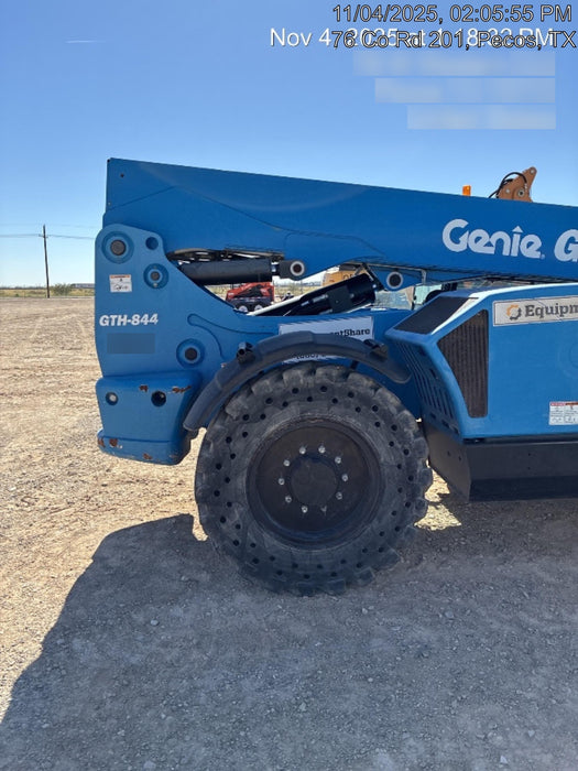 2018 Genie GTH-844 Genie GTH-844 w/Enclosed Cab w/HVAC, Work Lights, Solid Tires, Beacon, 60" Carriage and Forks