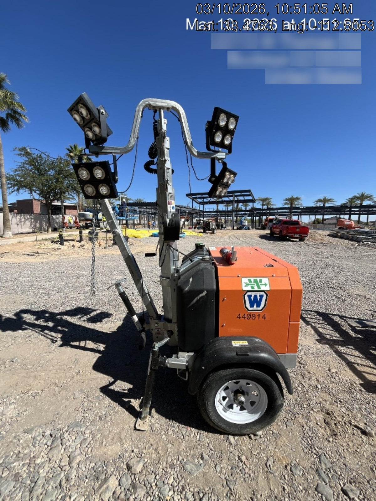 2024 Wanco WLTT-4MM4K Diesel, Deep Sea Controller, Shore Power Plug, Auto Start, (4) 350W LED Floodlights, 4kW Generator, 60 Gal Fuel Tank, 2" Ball, T3