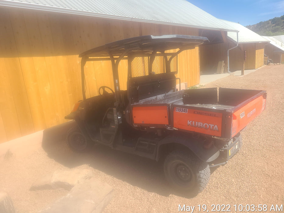 Kubota RTV-X1140W-H Canopy, 4-Seater, Diesel, Windshield Acrylic Clear, LED Strobe, Backup Alarm