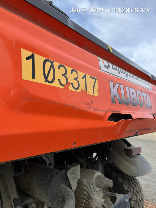 2020 Kubota RTV-X1140W-H 4WD utility cart -LED strobe -Windshield tempered glass -Plastic canopy -Wire harness kit -Backup alarm