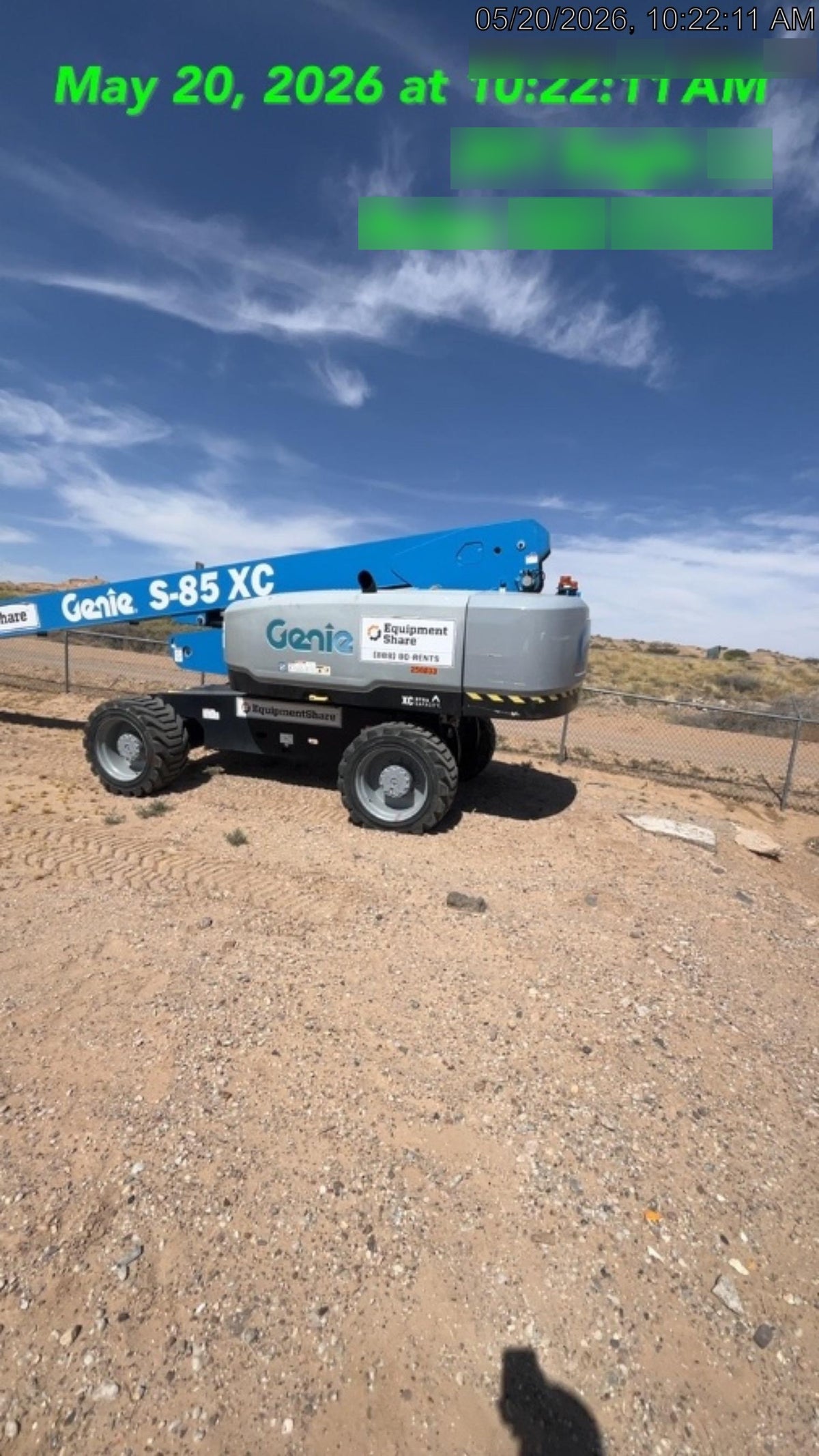 2022 GENIE S-85 XC
