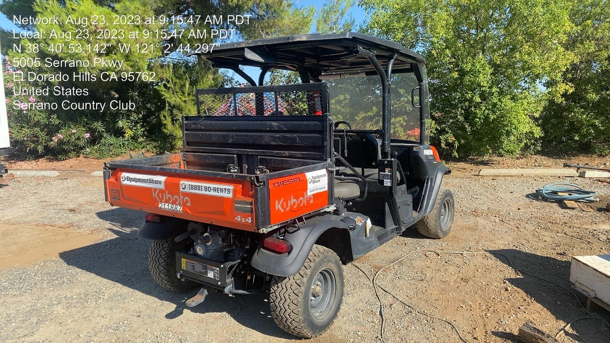 2022 Kubota RTV-X1140W-H Plastic Canopy, Windshield Acrylic Clear, LED Strobe Light, Wire Harness Kit, Back up Alarm