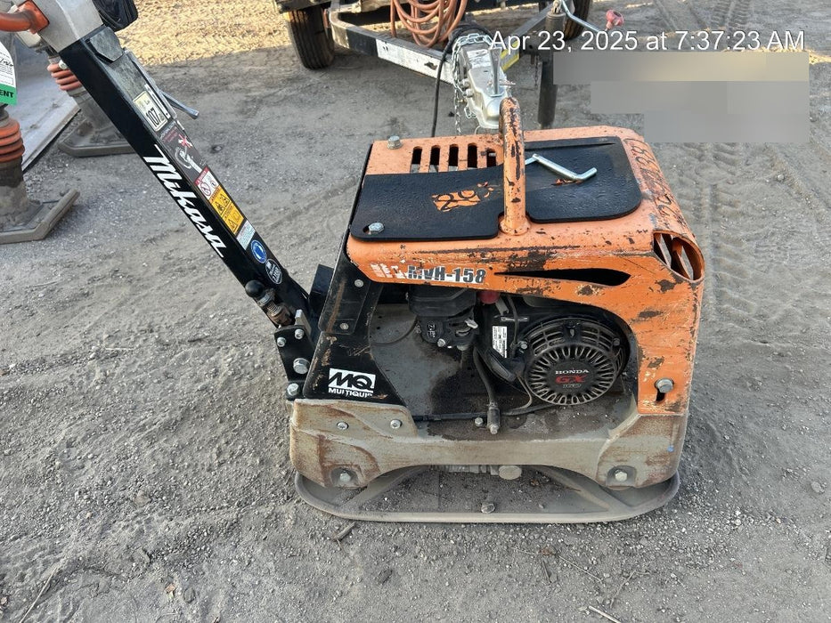 2023 Multiquip MVH158 Honda GX200, 17" Plate, Gas