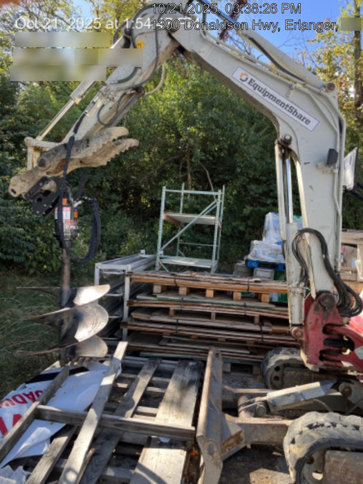 2019 Takeuchi TB260 Takeuchi TB260 Canopy w/Rubber Tracks, Auxiliary Hydraulics, Standard Blade, Manual QC