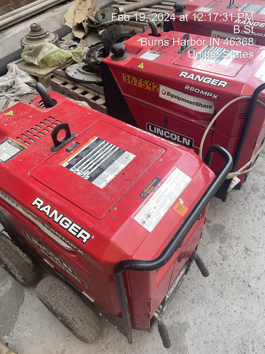 2023 Lincoln Electric Ranger 260MPX K3458-1 Ranger Gasoline Engine Driven Welder (Kohler)