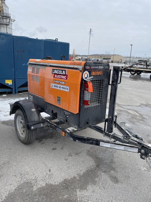 2021 Lincoln Electric Vantage 322 Vantage 322 Ready Pak 3 w/ Decals, ORANGE (includes trailer, cable rack, fender light kit) NO Telematics