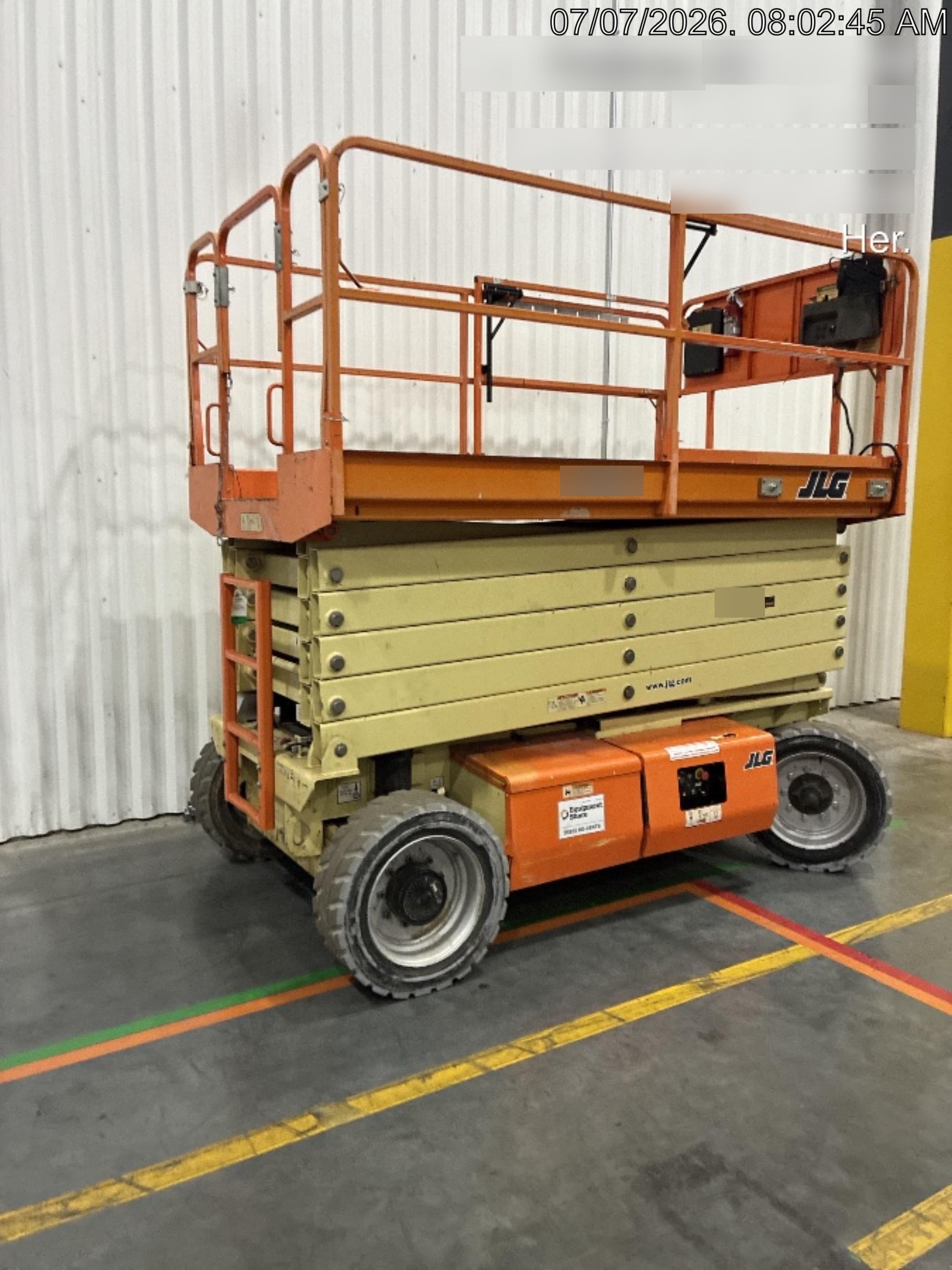 2019 JLG 4069LE Solid Non Marking Tires, Rotating Beacon