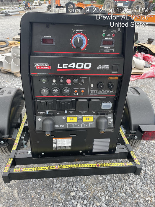 2024 Lincoln Electric LE400 Kubota V1505, Trlr, Cable Rack, Light Kit, ES Decals, T3