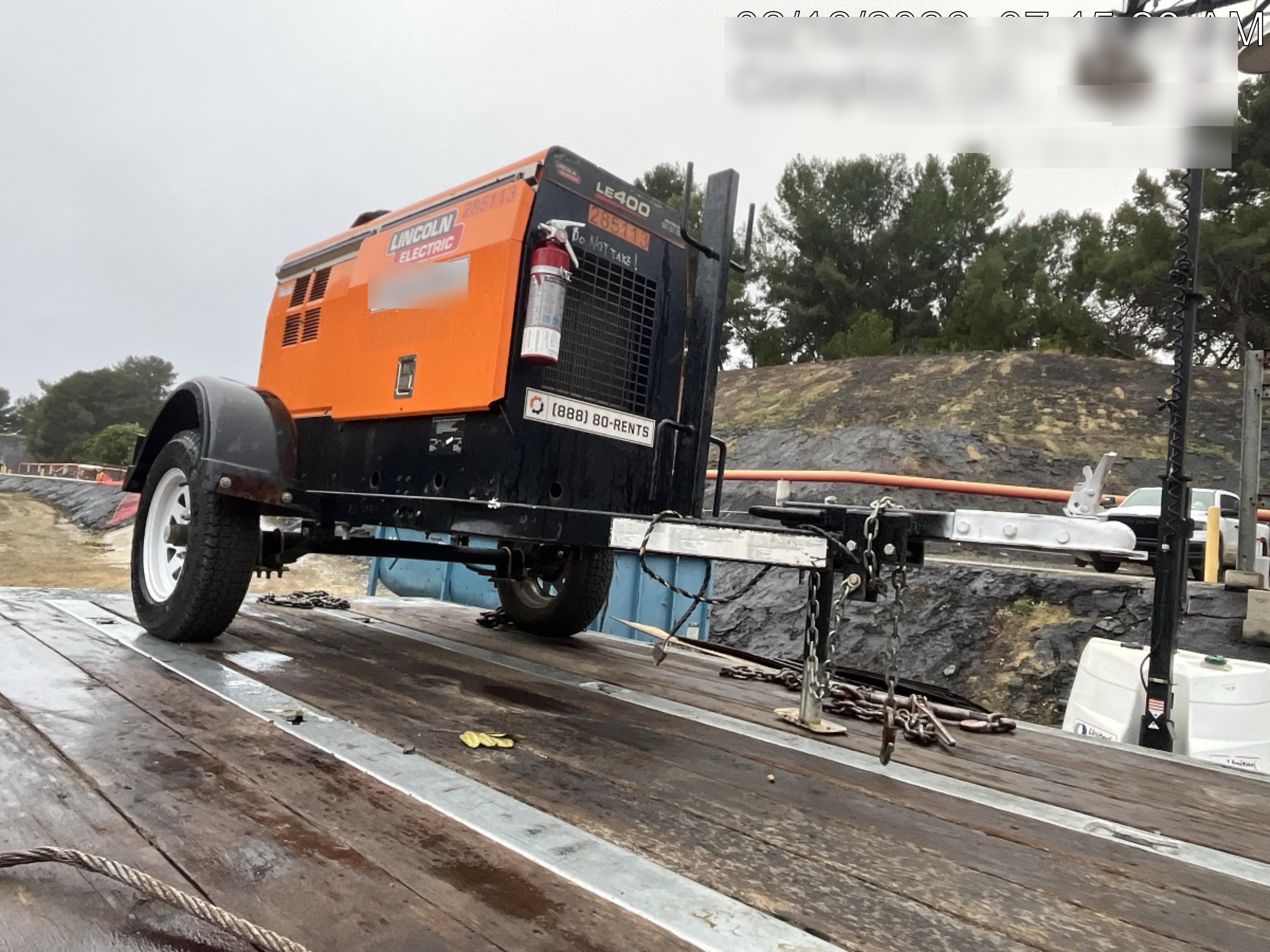 2022 Lincoln Electric LE400 Kubota V1505, Trlr, Cable Rack, Light Kit, ES Decals, T3