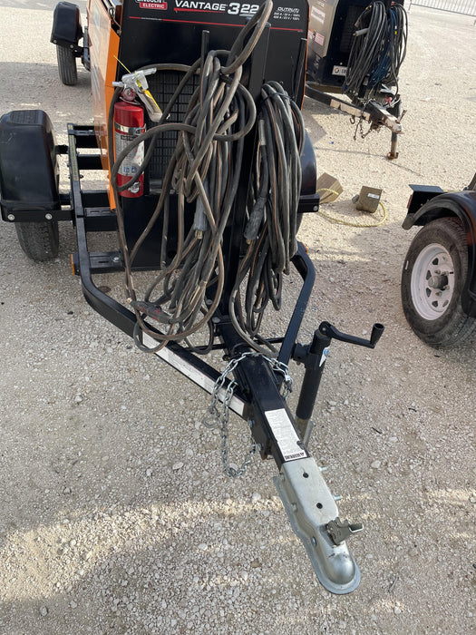 2021 Lincoln Electric Vantage 322 Vantage 322 Ready Pak 3 w/ Decals, ORANGE (includes trailer, cable rack, fender light kit) NO Telematics