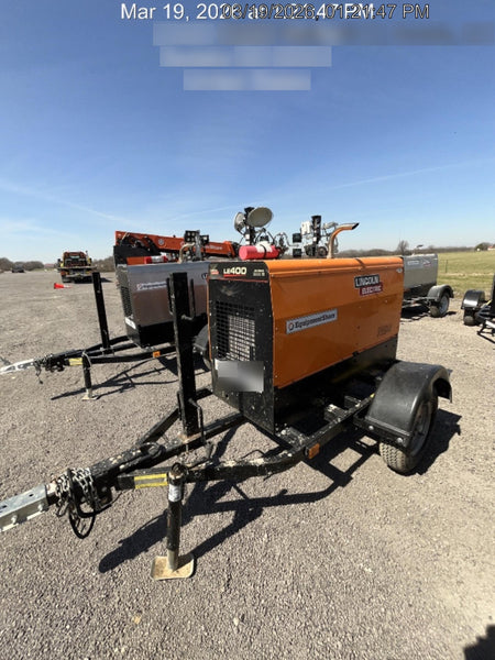 2023 Lincoln Electric LE400 Kubota V1505, Trlr, Cable Rack, Light Kit, ES Decals, T3