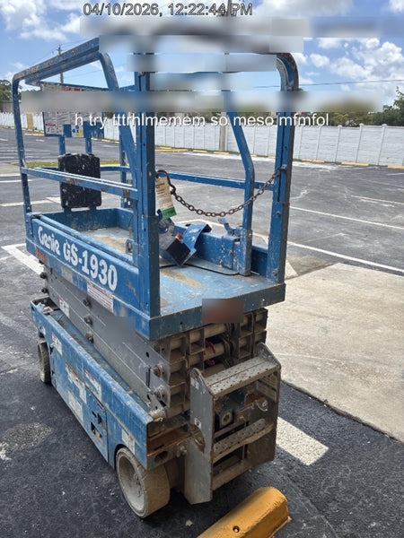 2018 Genie GS-1930 Genie GS-1930 w/Fixed Rail, Chain Entry