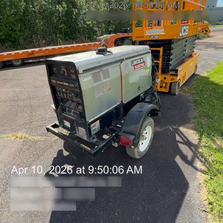 2019 Lincoln Electric Vantage 322 Ready-Pak 3, Two Wheel Trailer, Fender and Light Kit, Cable Rack