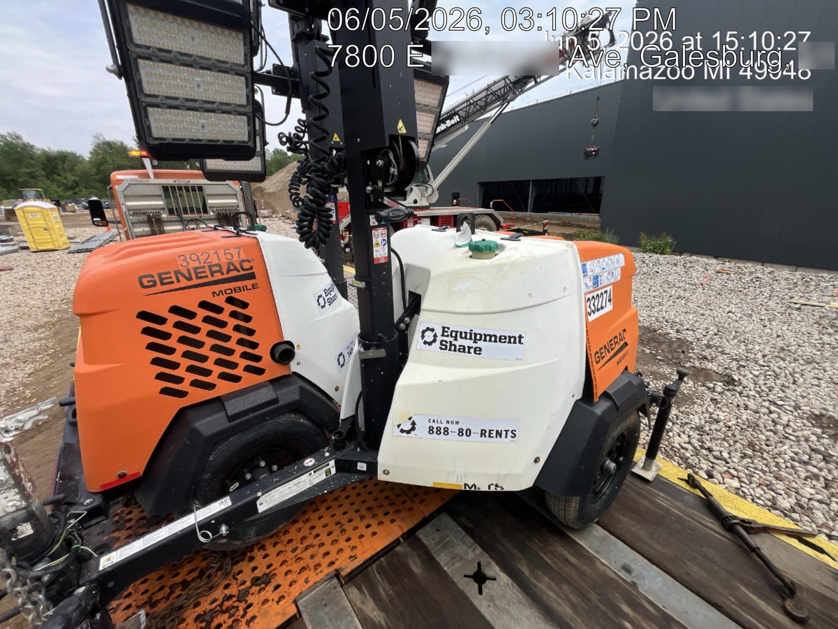 2023 Generac MLT2 Diesel, Flex Switch 120V Input, Powerzone Controller, (4) 320W LED Lights, 4kW Generator, 39.9 Gal Fuel Tank, 2" Ball, T3