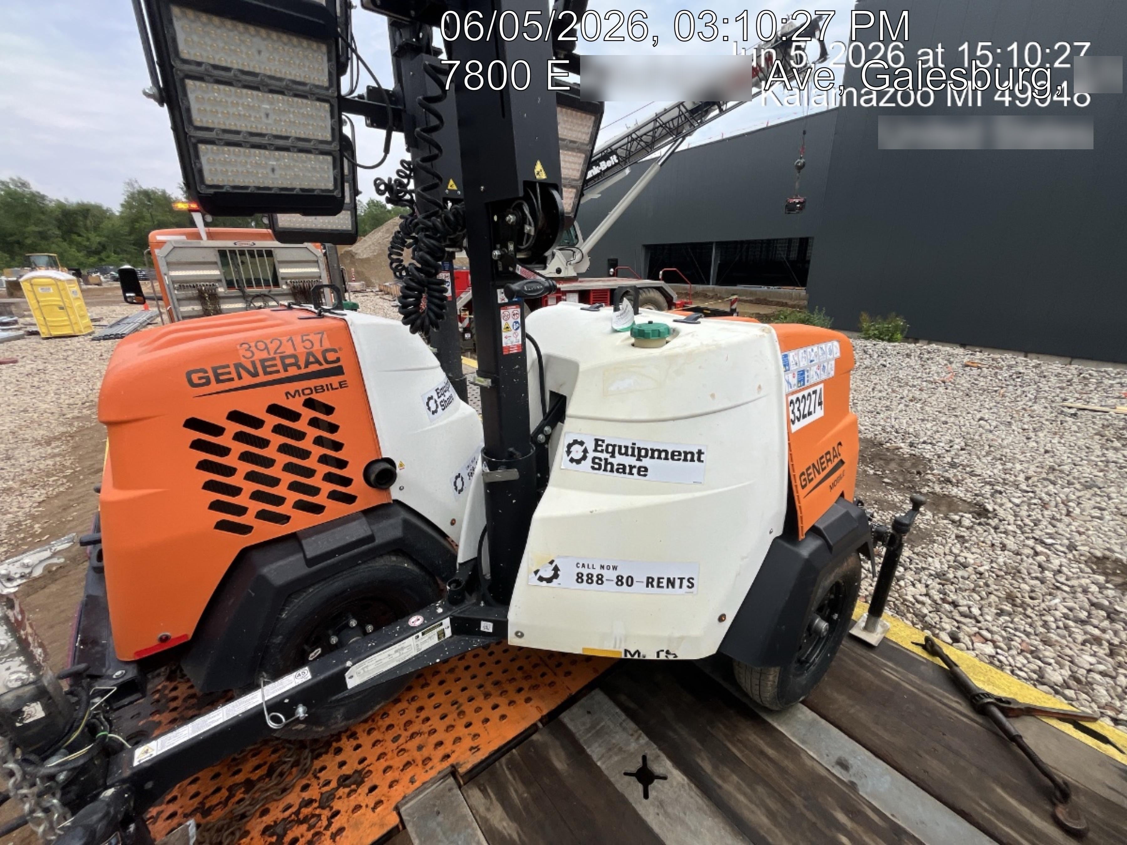 2023 Generac MLT2 Diesel, Flex Switch 120V Input, Powerzone Controller, (4) 320W LED Lights, 4kW Generator, 39.9 Gal Fuel Tank, 2" Ball, T3
