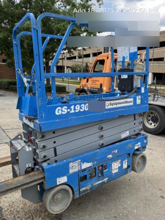 2019 Genie GS-1930 Fixed Rails with Chain Entry