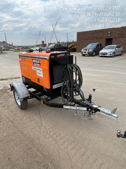 2022 Lincoln Electric LE400 Kubota V1505, Trlr, Cable Rack, Light Kit, ES Decals, T3