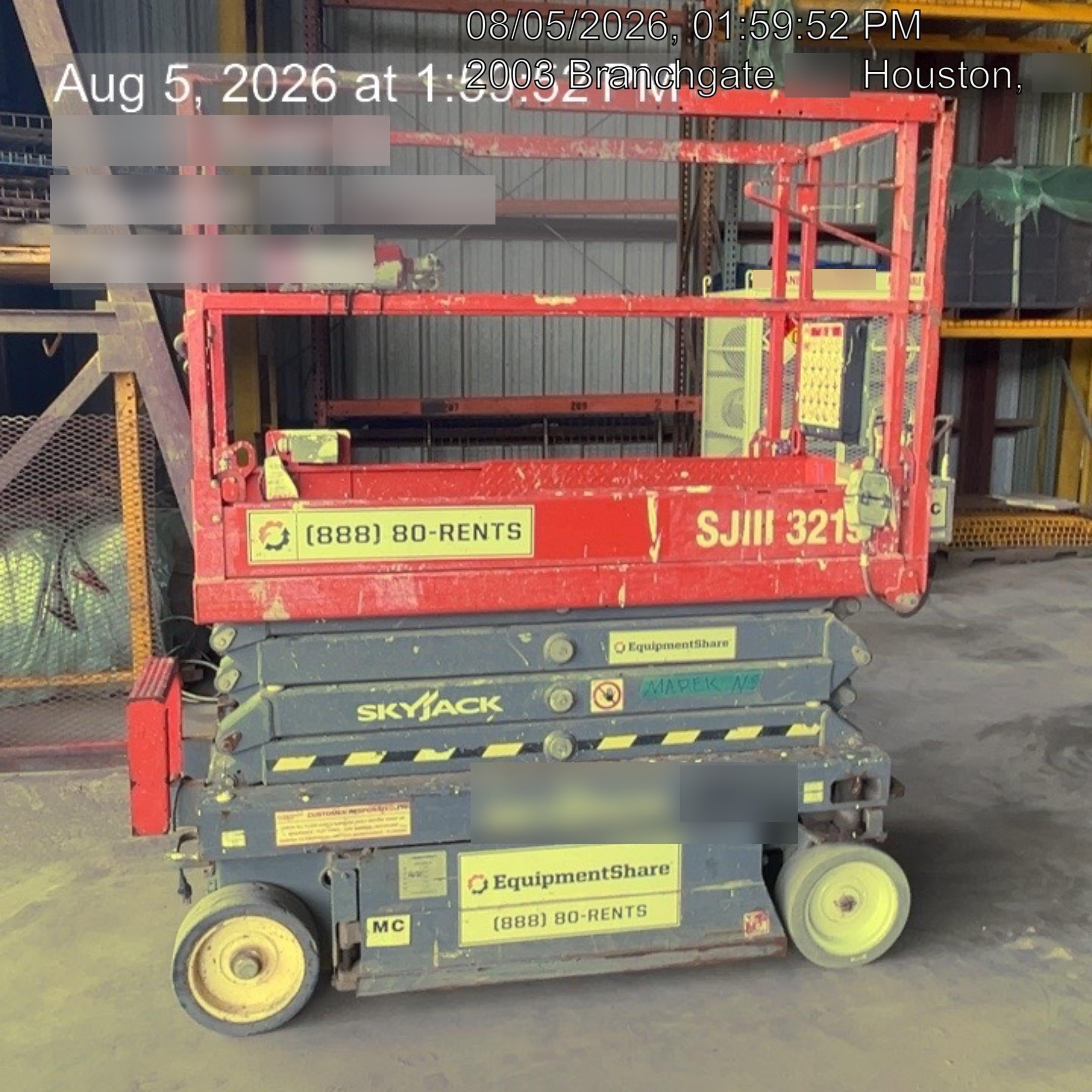 2019 Skyjack SJIII-3219 Standard Options, Trojan Batteries