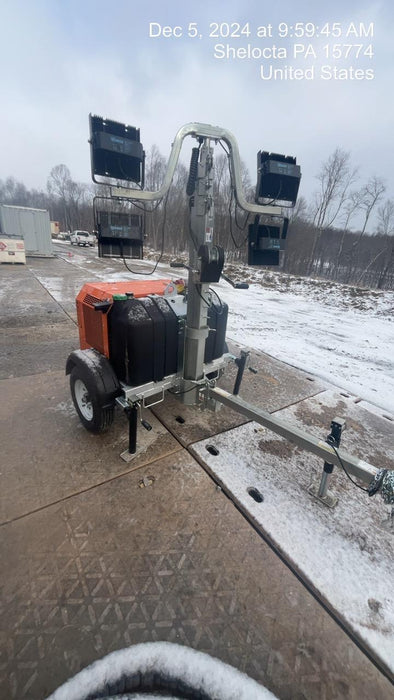 2024 Wanco WLTT-4MM4K Diesel, Deep Sea Controller, Shore Power Plug, Auto Start, (4) 350W LED Floodlights, 4kW Generator, 60 Gal Fuel Tank, 2" Ball, T3